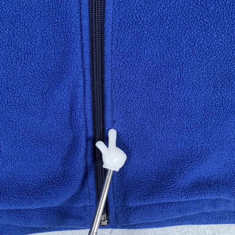 Columbia Fleece Jacket Mens Large Blue Colorblock Full Zip WM3220 Outdoor - Picture 14 of 16